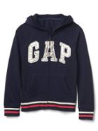 Gap Women Logo Terry Zip Hoodie - Blue Galaxy