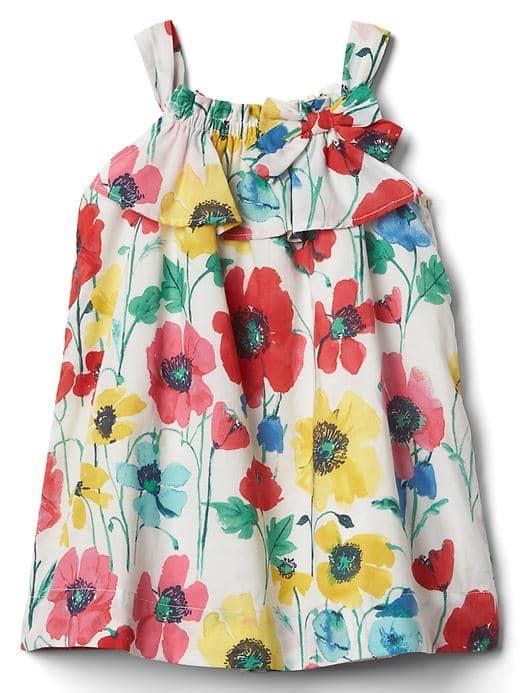 Gap Floral Bow Dress - Multi Floral