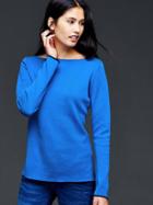 Gap Boatneck Trim Pullover Sweater - Blue Streak