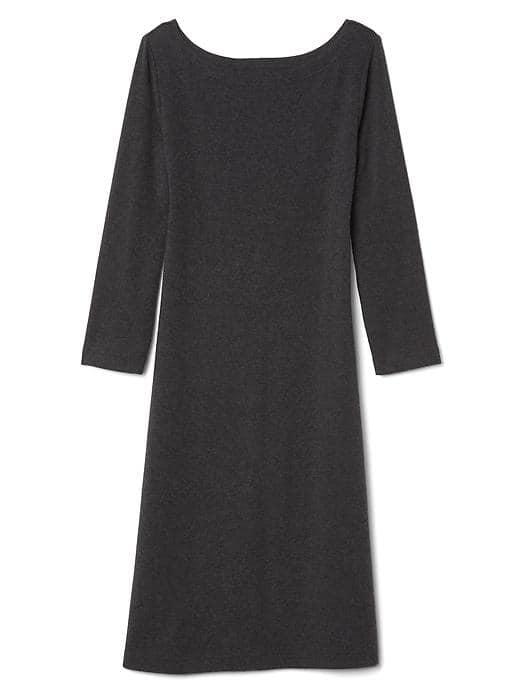 Gap Women Modern Boatneck Dress - Charcoal Heather