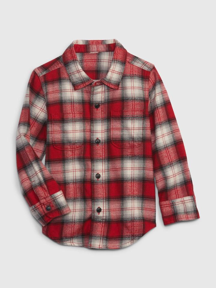 Toddler 100% Organic Cotton Flannel Shirt