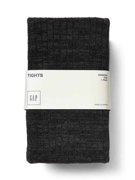 Gap Women Cozy Ribbed Sweater Tights - Charcoal