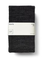 Gap Women Cozy Ribbed Sweater Tights - Charcoal
