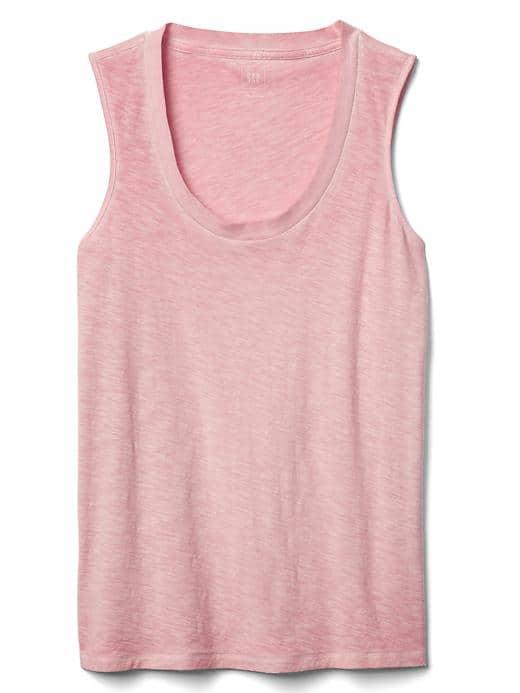Gap Women Scoopneck Tank - Potpourri Pink