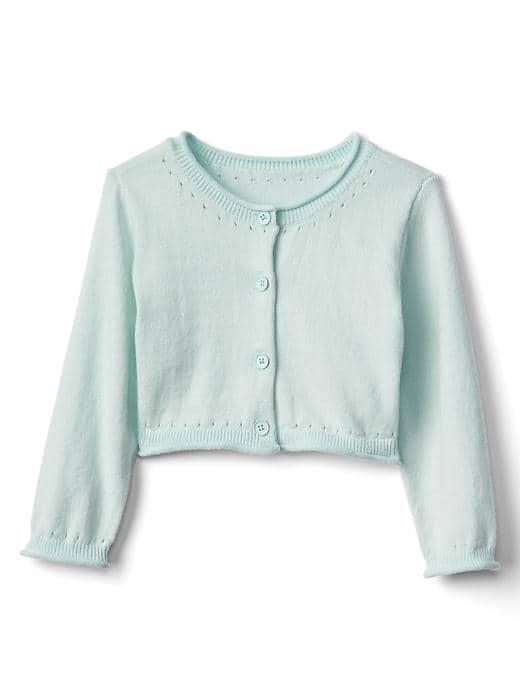 Gap Button Crew Cardigan - Stillwater