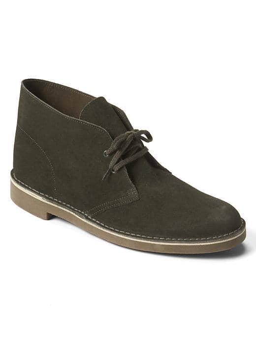 Gap Men + Clarks Desert Boots - Forest Green