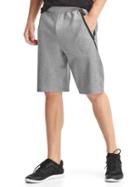 Gap Men Performance Cotton Zip Pocket Shorts 10 - Light Heather Gray