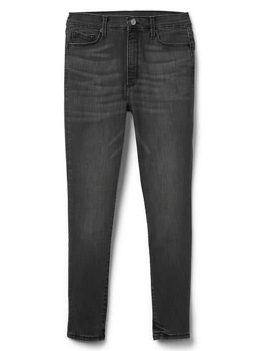 Gap Super High Rise Sculpt True Skinny Jeans - Washed Black