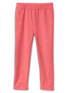 Gap Print Stretch Jersey Leggings - Pink Shimmer