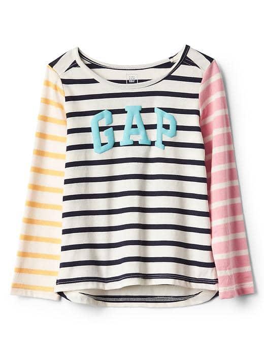 Gap Logo Stripe Block Tee - Multi