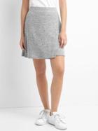 Gap Women Softspun Crossover Skirt - Light Grey Marle