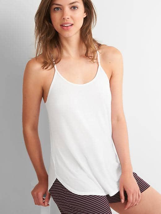Gap Women Pure Body Scoop Neck Cami - White