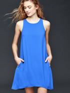 Gap Women Racerback Dress - Blue Allure