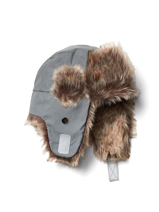 Gap Reflective Trapper Hat - Silver