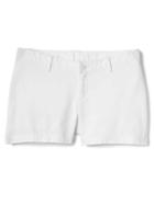 Gap Women Inset Panel Twill Summer Shorts - White