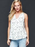Gap Mini Heart Split Neck Tunic - Pink Hearts