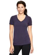 Gap Gapfit Breathe V Neck T - Blackberry Purple