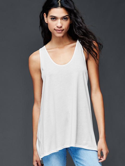 Gap Women Scoop Tank - White