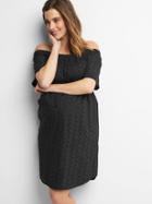 Gap Women Zigzag Off Shoulder Dress - True Black