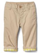 Gap Jersey Lined Pull On Pants - Sand Khaki