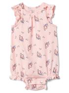Gap Print Flutter Bubble One Piece - Pink Cameo