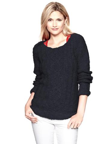 Gap Diamond Cable Crew Sweater