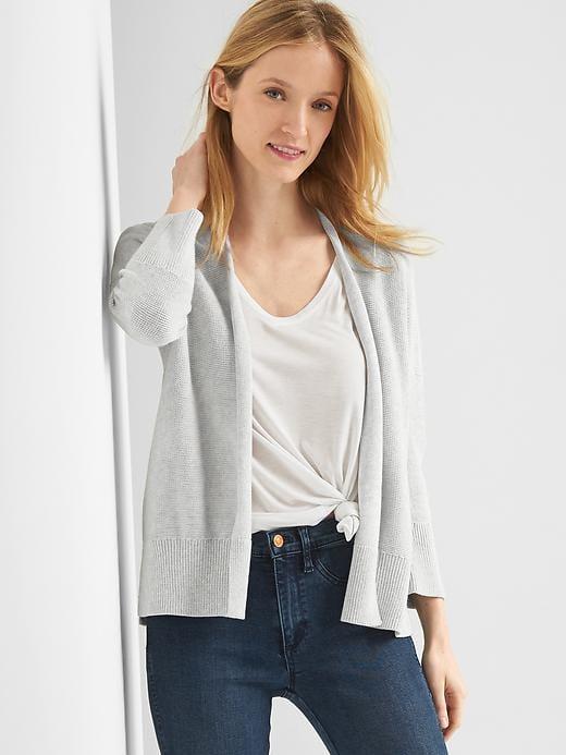 Gap Open Front Batwing Cardigan - Heather Grey