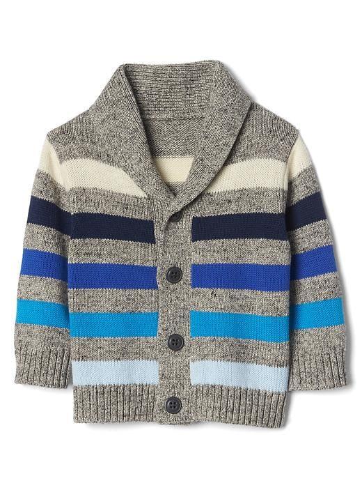 Gap Stripe Shawl Cardigan - Multi Stripe