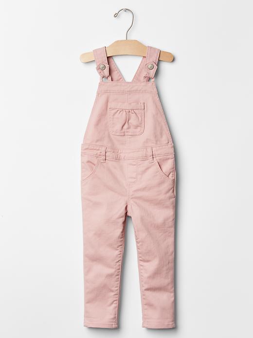Gap 1969 Button Tab Denim Overalls - Pink Standard