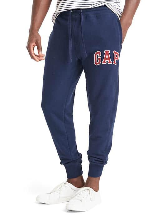Gap Men French Terry Logo Joggers - Tapestry Navy