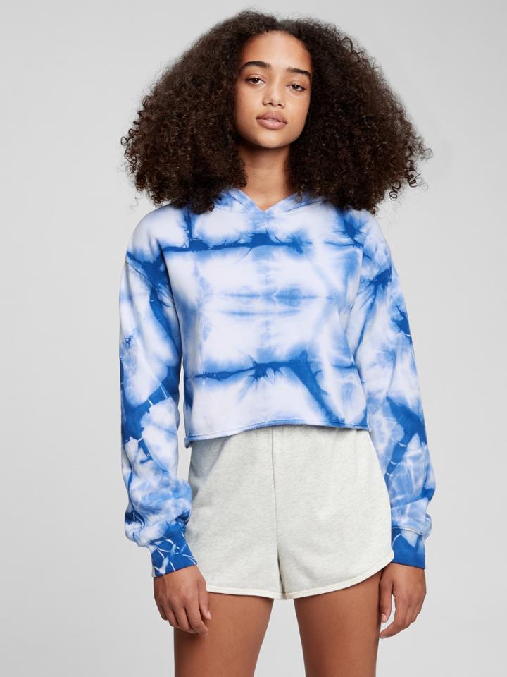 Teen Cropped Cut-off Hoodie
