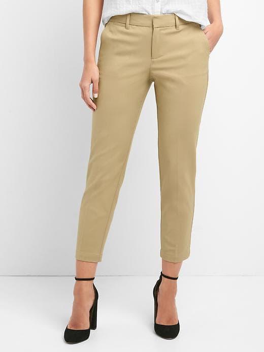 Gap Slim Crop Pants - Pecan