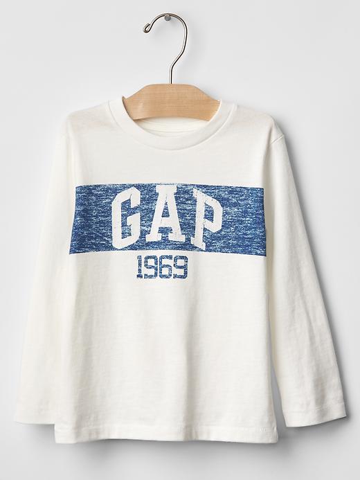 Gap Logo Stripe Tee - New Off White