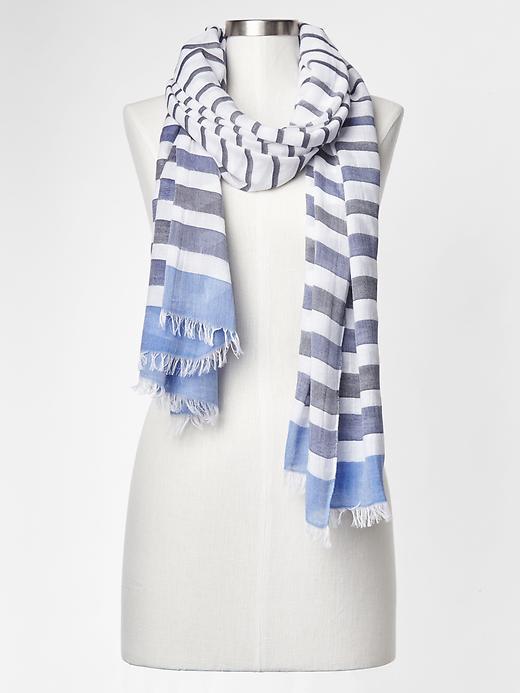 Gap Gradient Stripe Scarf - Navy