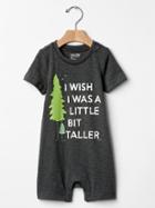 Gap Mini Tree Short One Piece - Soft Black