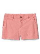 Gap Women Twill Summer Shorts - Coral