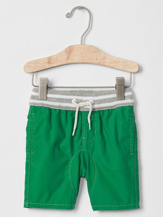 Gap Pull On Jogger Shorts - Green Heath