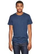 Gap Mens Crewneck Short Sleeve Solid Color T Shirt - Navy Heather