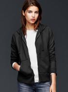 Gap Women Essential Fleece Hoodie - True Black
