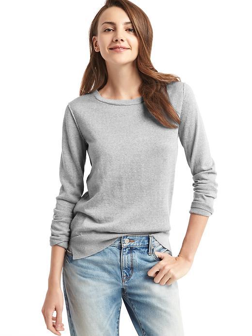 Gap Women Merino Wool Sweater - Heather Grey