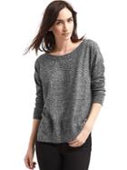 Gap Women Drop Sleeve Pullover Sweater - Black & White