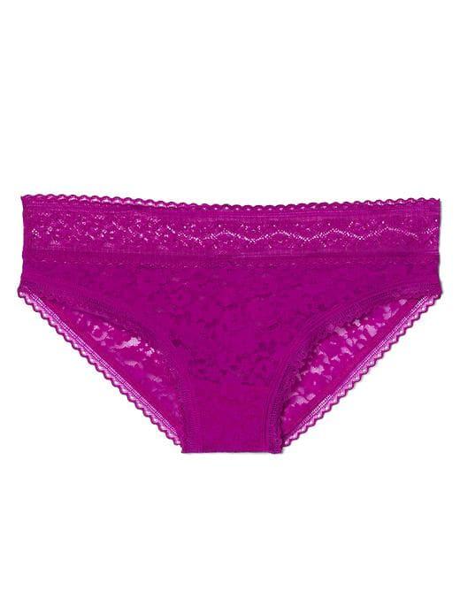 Gap Women Super Soft Lace Bikini - Electric Fuchsia