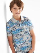 Gap Ocean Short Sleeve Polo - Gray