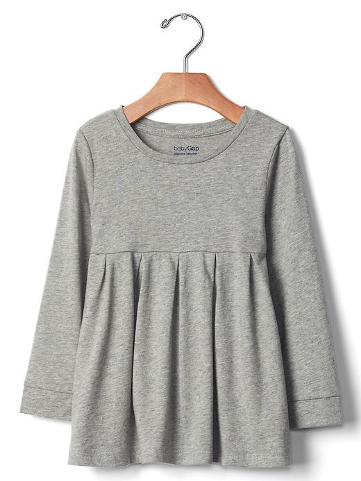 Gap Long Sleeve Jersey Tunic - Light Heather Gray