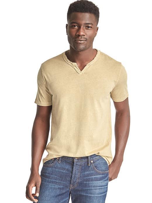 Gap Men Notch Crewneck Tee - New Sand