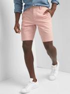 Gap Men Vintage Wash Stretch Shorts 10 - Pink Standard