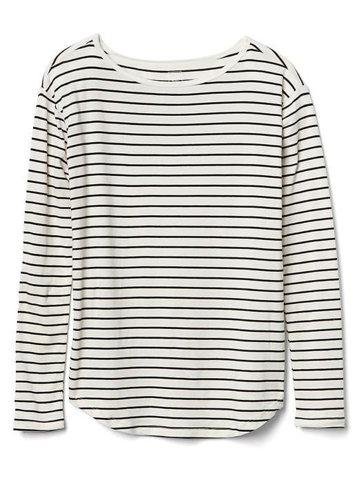 Gap Long Sleeve Stripe Tee - Black Stripe