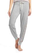 Gap Women Mix And Match Print Sleep Joggers - Light Heather Gray