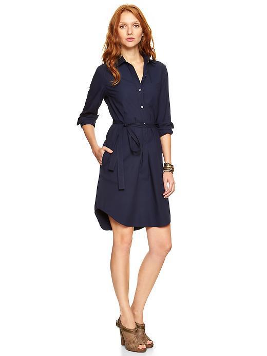 Gap Poplin Shirtdress - Navy
