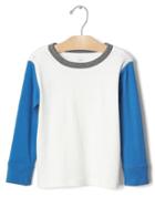 Gap Long Sleeve Colorblock Tee - New Off White